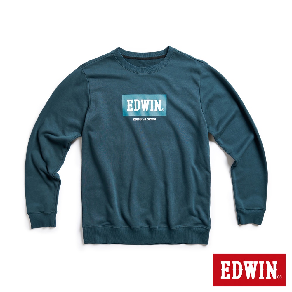 EDWIN 限定款 BOX LOGO衛衣(橄欖綠)-男款