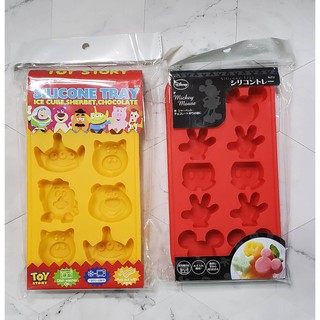 [現貨] 日本 矽膠製冰盒 巧克力模 食物模具 米奇 玩具總動員 冰塊模具 烘培 果凍模 皂模 鬆餅模 蛋糕模