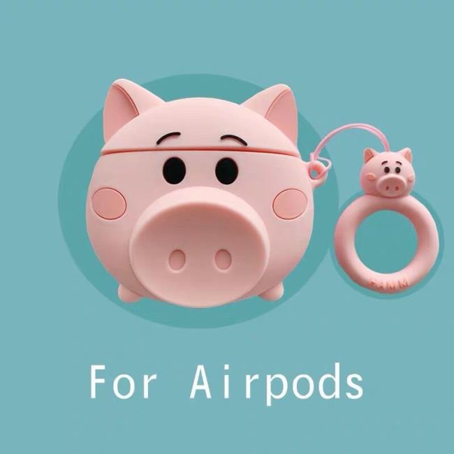 🎉現貨秒發🎉可愛粉色小豬Airpods pro保護套airpods12代蘋果無線藍牙硅膠套