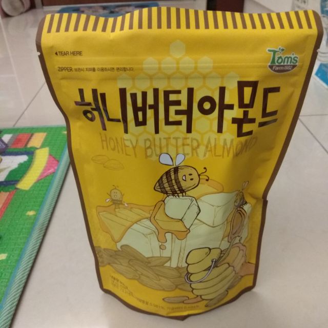 全新品 現貨 韓國  韓國帶回 Toms Gili 蜂蜜奶油杏仁果 大包裝600g 韓國必買 堅果