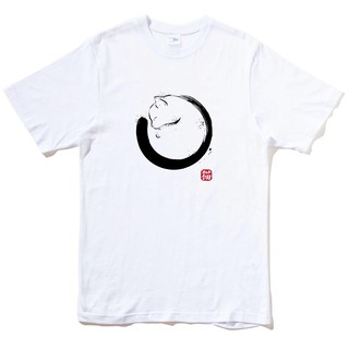 Circle Cat 短袖T恤 4色 貓動物狗怪獸哥吉拉浮世繪日本海嘯藝妓武士書法 快速出貨