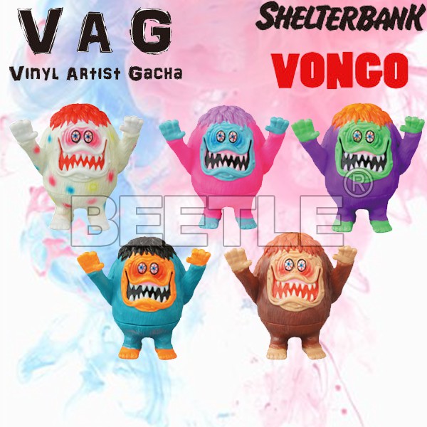 BEETLE MEDICOM SHELTERBANK SERIES 15 VONGO VAG 凸眼毛怪 扭蛋 轉蛋