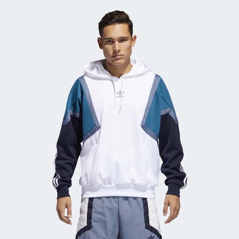 Adidas originals nova hoodie 白色幾何拼接連帽上衣CE4801 | 蝦皮購物
