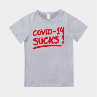 T365 臺灣製造 MIT CORONAVIRUS COVID-19 SUCKS 紅色 親子裝 T恤 T-shirt T