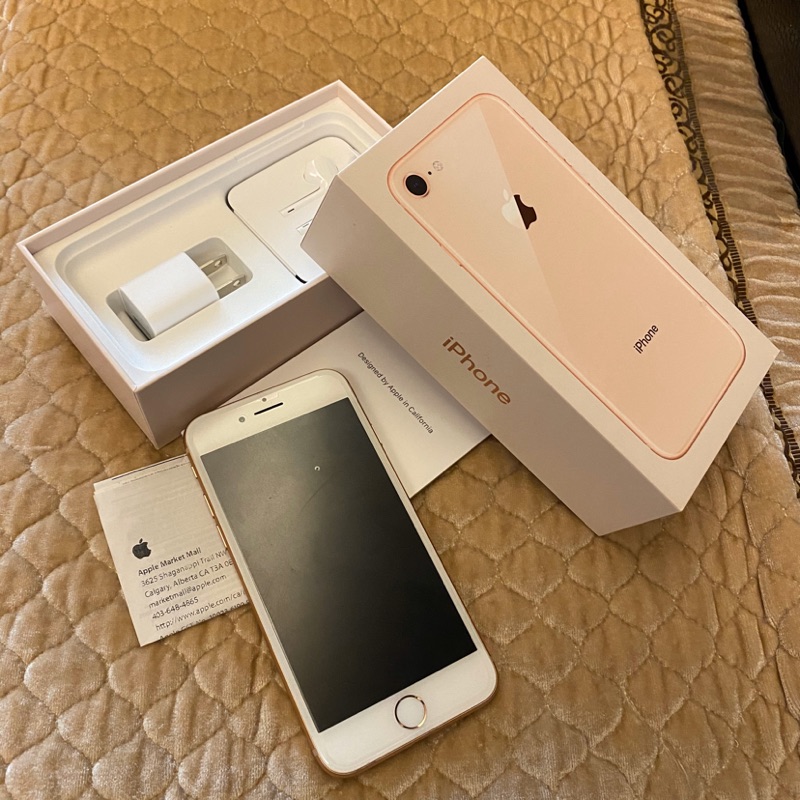 ［二手］iPhone8 128G 玫瑰粉（保固內）