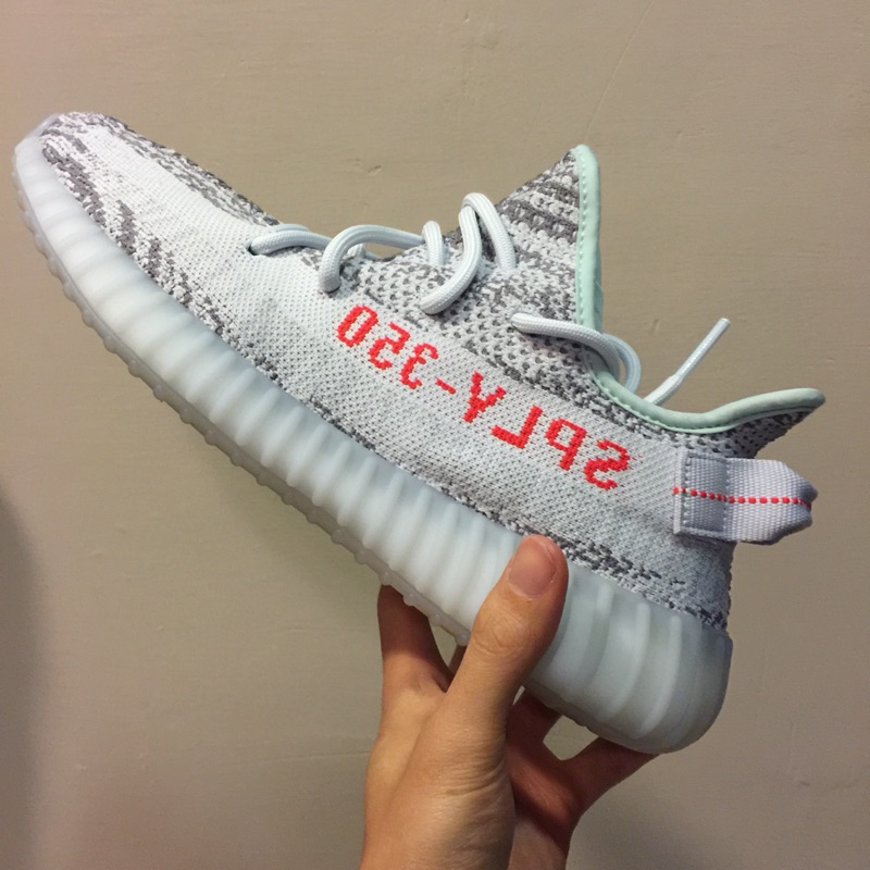 Adidas Yeezy Boost 350 V2 冰藍斑馬/US8/全新