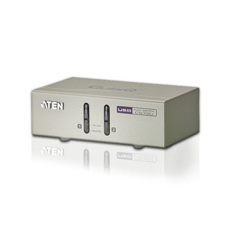 ATEN 2埠 USB KVM 多電腦切換器 (CS72U) .使用一組鍵鼠&螢幕操控2台電腦 .按鍵切換選擇電腦
