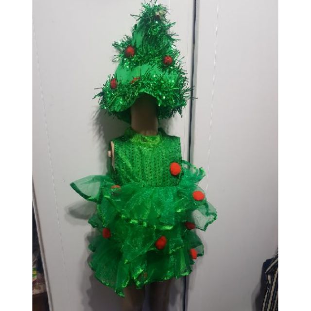 110 公分下標區 聖誕樹聖誕樹網紗蓬裙 兒童服100~120公分兩件套組