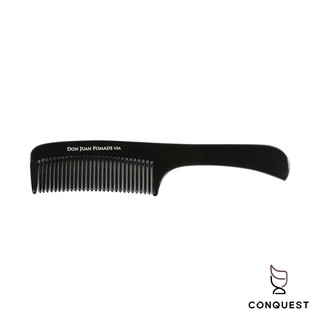 【 CONQUEST 】Don Juan Black Styling Handle Comb 黑色手工柄梳 梳子 水鬼