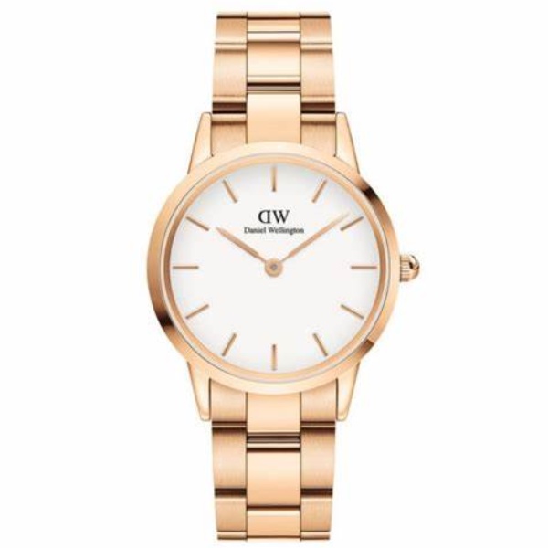 DW錶 Daniel Wellington ICONIC LINK 系列 錶徑 : 32mm 白面玫瑰金框不鏽鋼女錶