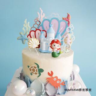 🍭Party🍭蛋糕裝飾🍡小玲的公主夢系列玩偶擺件拿雪花小公主女孩生日蛋糕裝飾插牌插件