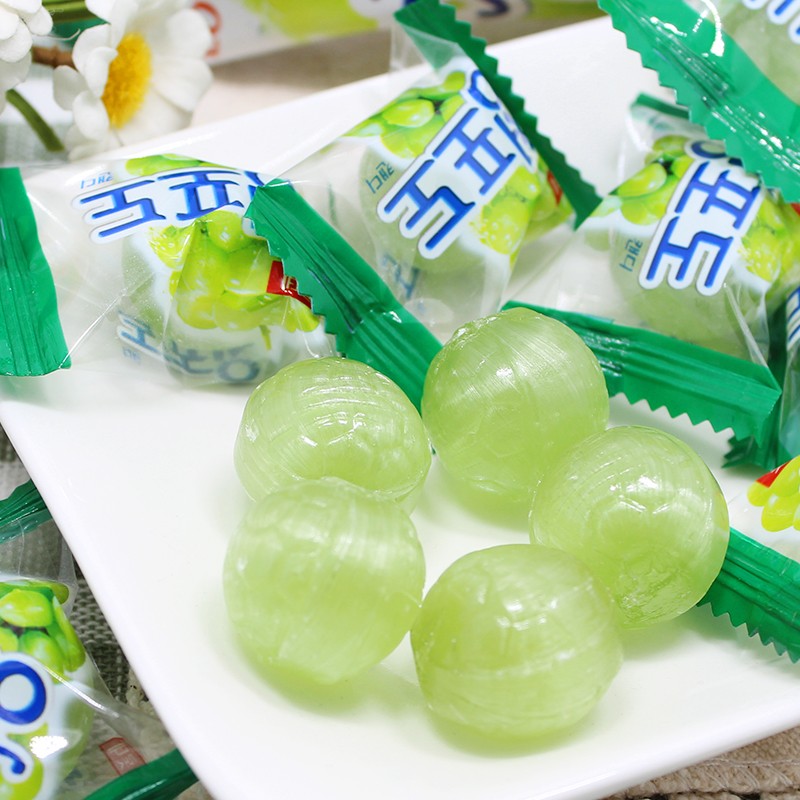 得億商行 青葡萄糖 韓國進口lotte 樂天 水果味硬糖果 兒童零食品 婚慶喜糖