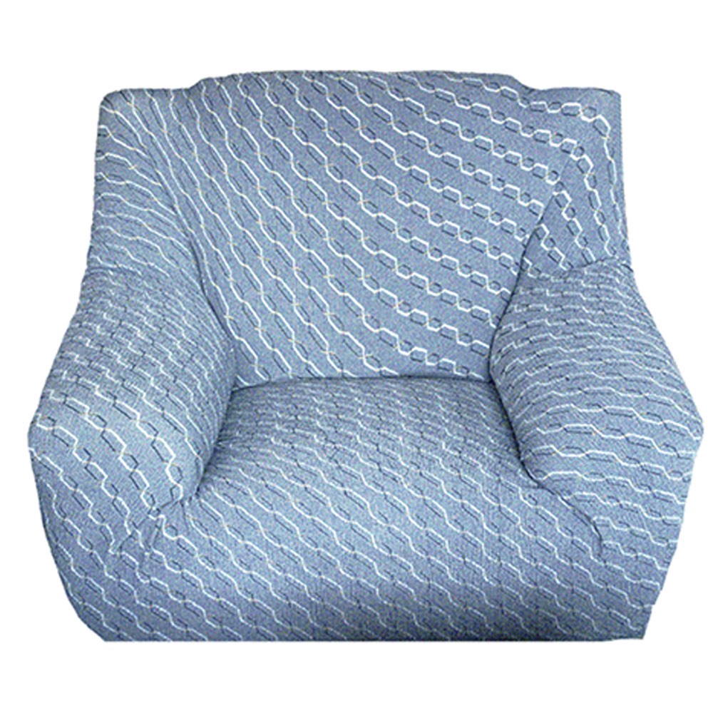 HOLA 色織彈性二人沙發套160x88cm 藍色