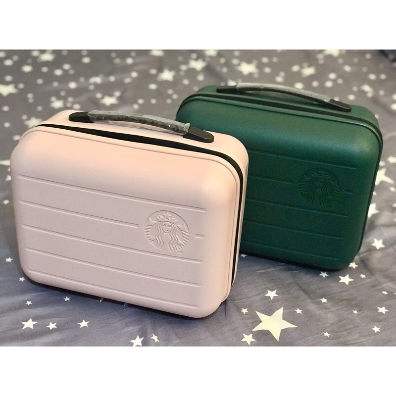 現貨韓國星巴克行李箱手提行李箱旅行硬殼收納箱野餐箱星巴克行李箱 蝦皮購物