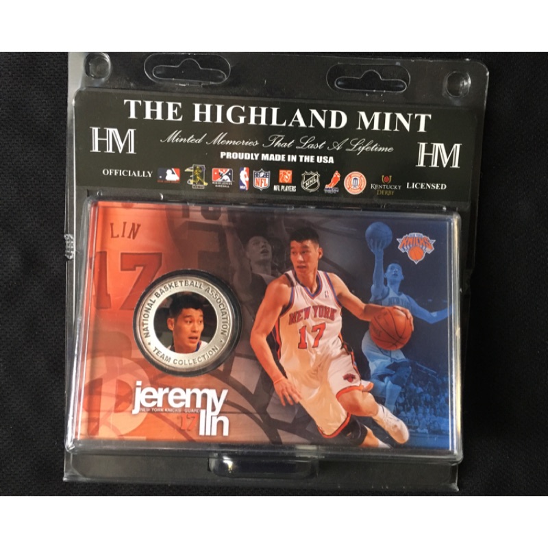 林書豪 Linsanity林來瘋(Jeremy Lin）紐約尼克籃球隊NBA Nicks纪念收藏限量銀幣和圖卡！近全新