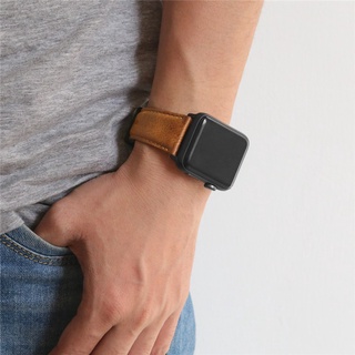 進口牛皮錶帶 適用 Apple watch 10 9 8 7 6 5 SE 46mm 45mm 蘋果手錶錶帶 皮革錶帶