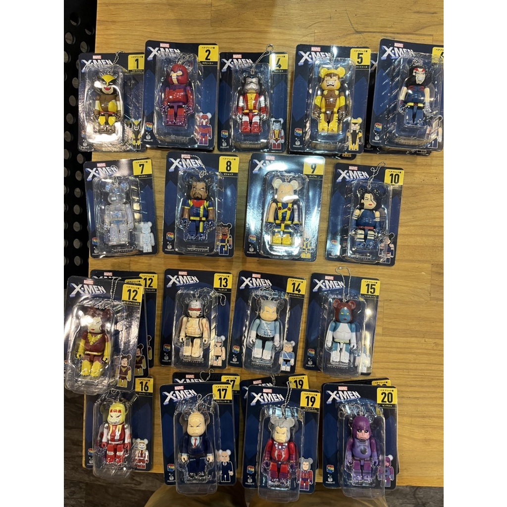 【玩具右一村】 一番賞 快樂賞 X-MEN 庫柏力克熊 Be@rbrick 1~20號 C賞 E賞 金鋼狼 MARVEL