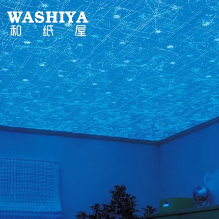 宇宙星空藍天白云夜光蓄光進口日本墻紙壁紙按米賣 蝦皮購物