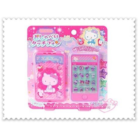 ♥小花花日本精品♥ Hello Kitty 觸控 智慧型手機 玩具 音樂 多按鈕 粉色 50116300