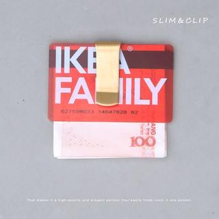 《吉星》The Slim Clip 創意金屬錢夾 不銹鋼鈔票夾 黃銅錢夾 票據夾