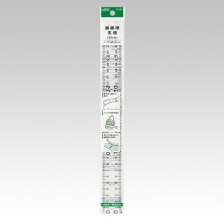 日本 Clover 可樂牌 柔軟 曲線 定規 30cm 尺 拼布尺 洋裁尺 方格尺 尺25-055縫紉福利社