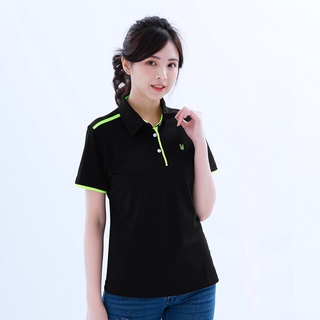 【遊遍天下】台灣現貨-MIT 台灣製女款吸濕排汗抗UV機能POLO衫 GS1004 / 黑色