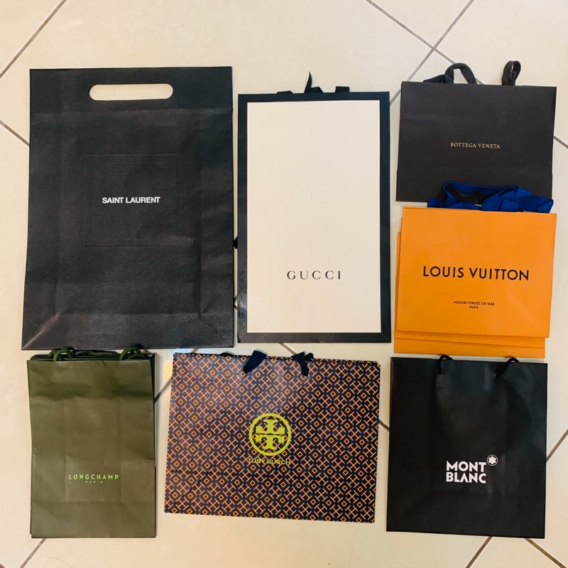 各式紙袋 LV Gucci Longchamp sabon  小ck