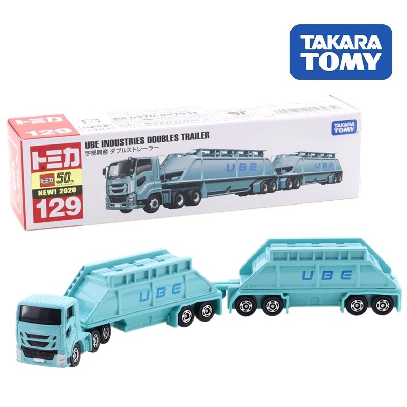 TOMICA NO.129 156932 宇部興產雙節拖車 代理 現貨《動漫貨櫃玩具批發》