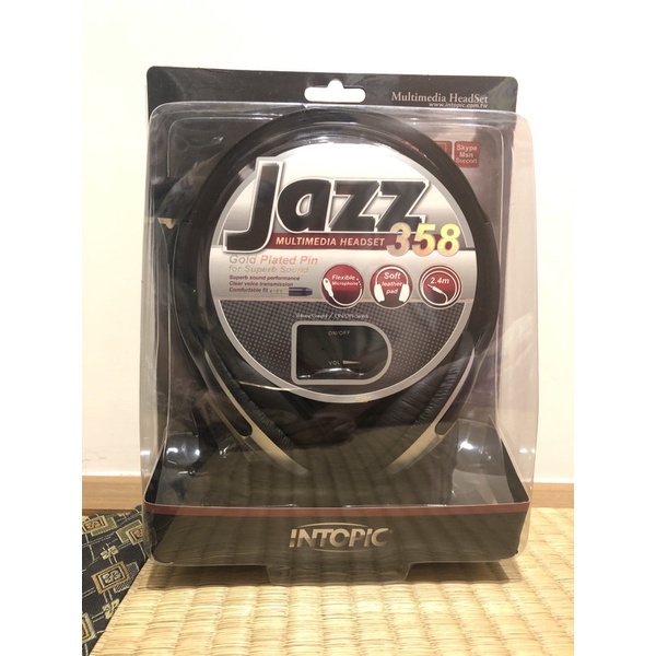 頭戴式耳機麥克風Intopic-Jazz-358