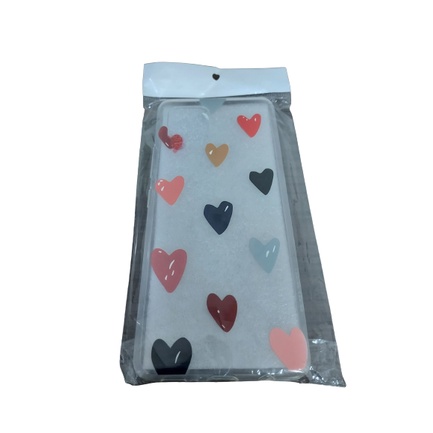 三星 - A42 5G - 矽膠 - Colored Hearts - 手機殼 - 手機殼
