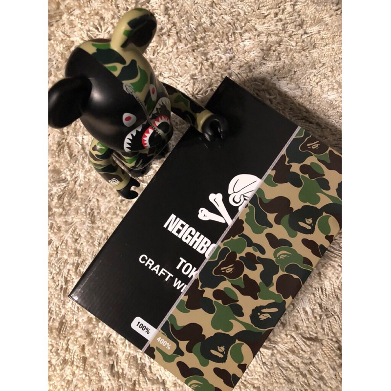 Bape x neighborhood be@rbrick 400%+100%