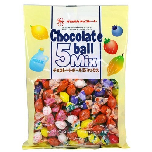 #悠西將# 日本 高岡 5味 巧克力風味球 5MIX 5種口味 可可球 喜糖 活動 過年 生日會 同學會 高岡可可球