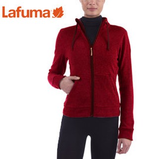 丹大戶外用品 法國【Lafuma】LD CALI FZIP女款保暖刷毛連帽夾克外套 LFV9814-6545 寶石紅