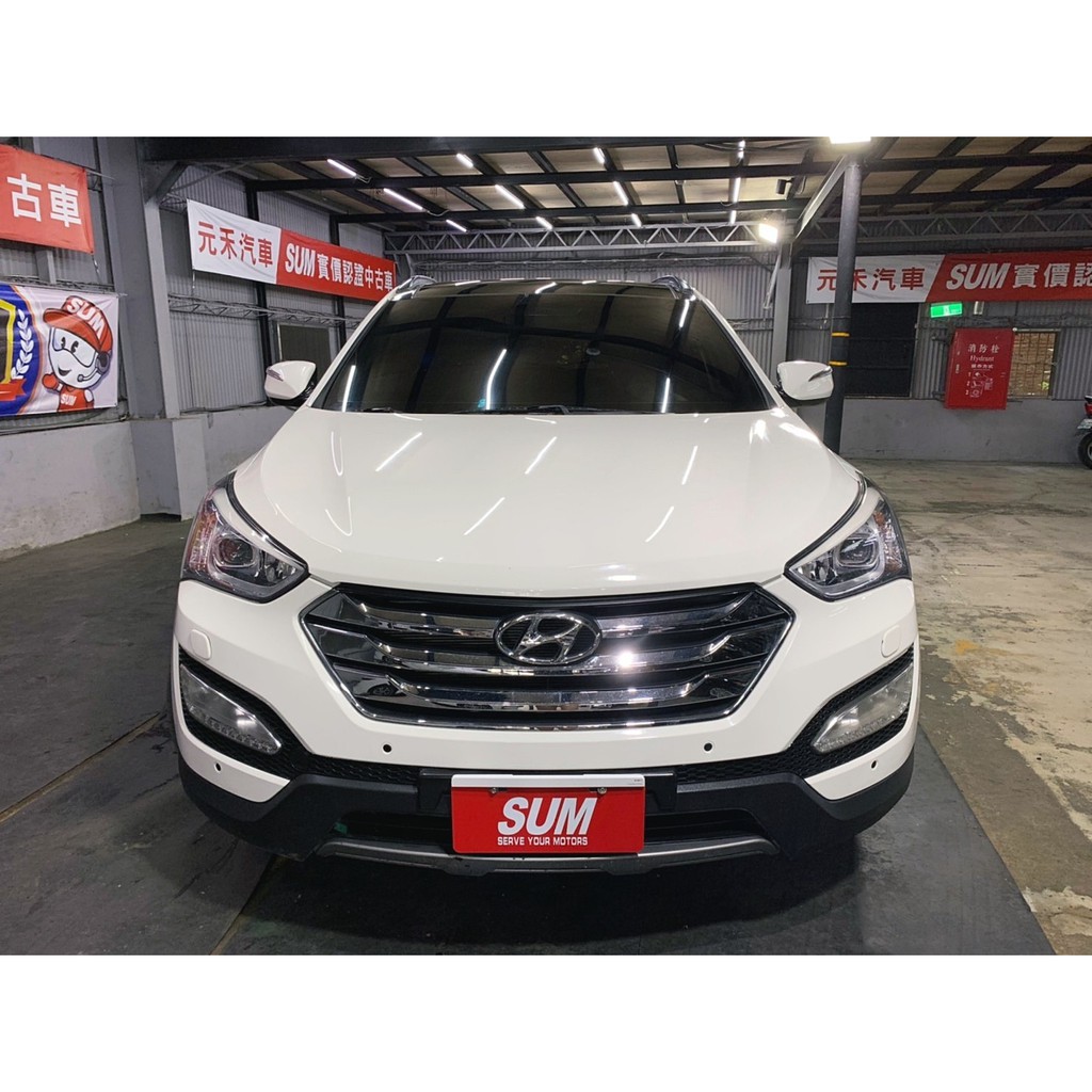 正2017年出廠 Hyundai Santa Fe 2.2d領袖款找錢 實車實價 全額貸 一手車 女用車 非自售里程保證