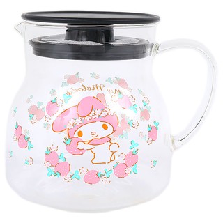 美樂蒂 咖啡壺 耐熱玻璃茶壺 飲料壺 本體可微波 透明茶壺 花茶壺 熱水壺 500ml