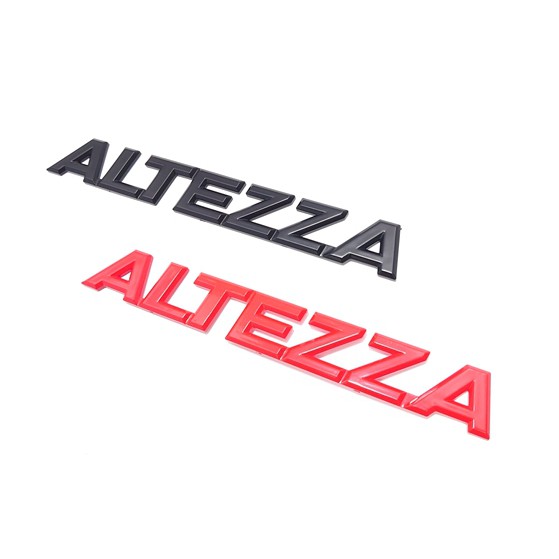 圓夢工廠 Lexus 改裝 ALTEZZA Altezza 車標 字標 標誌 消光黑 特製紅 長17.8 * 2.4公分