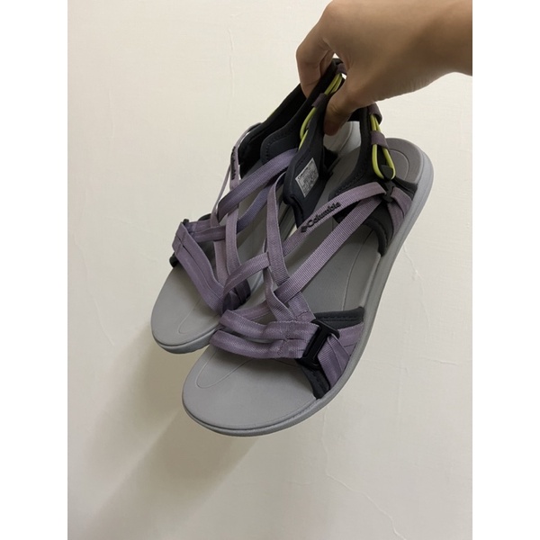 【Columbia 哥倫比亞】日系女款涼鞋（紫色）｜編織涼鞋