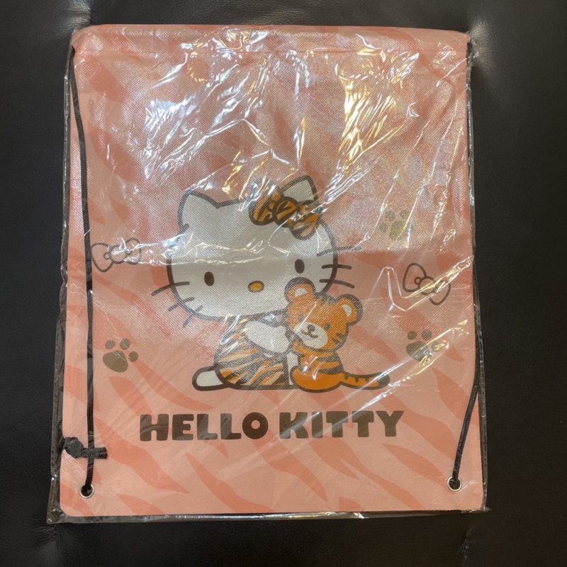 Hello Kitty 雙繩環保不織布伸縮背包 正版