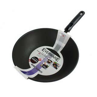 EVERWARE英國風臺灣製手工鑄造 鐵鏟專用不沾深型炒鍋 26cm/27cm/30cm 可超取【週潔倫】