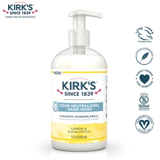Kirks Natural 柯氏經典皂 淨味嫩膚洗手乳 - 檸檬&尤加利 【輕鬆洗去手上異味】通過肌膚敏感性測試