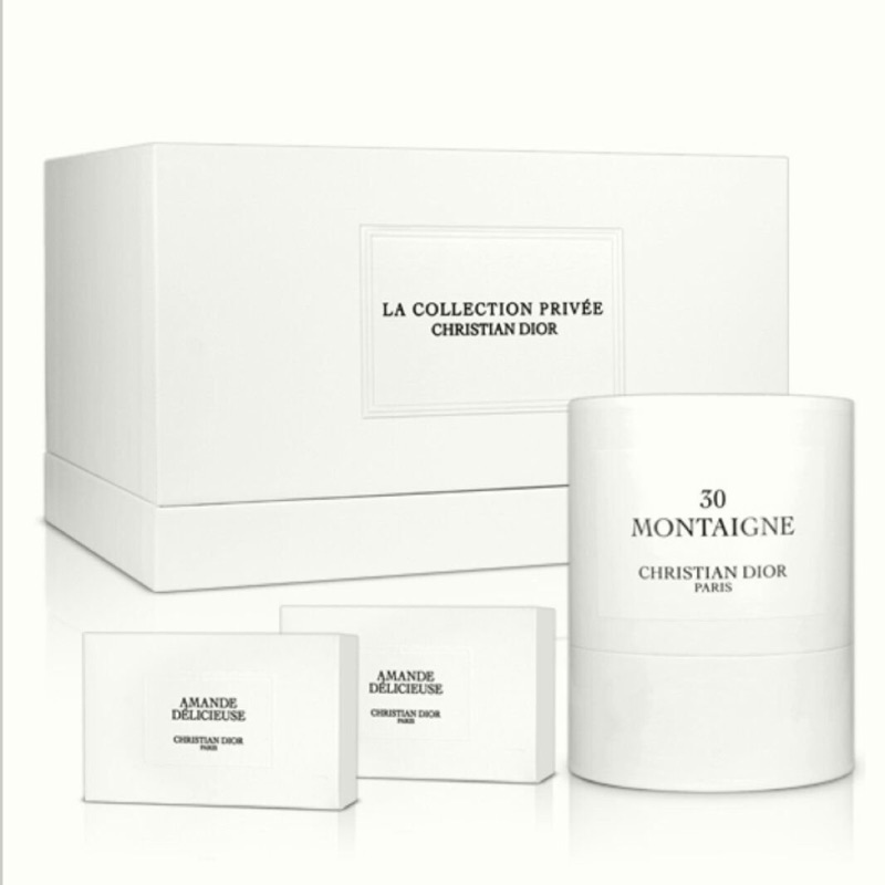 Dior 迪奧 高級訂製蠟燭蒙田30 Montai 頂級手工奢華香氛蠟燭190g + 香皂 50g×2