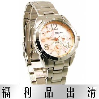 【SEIKO】精工 Criteria 星期逆跳女錶 SPA829J1 5Y67-0AN0O 台南 時代鐘錶