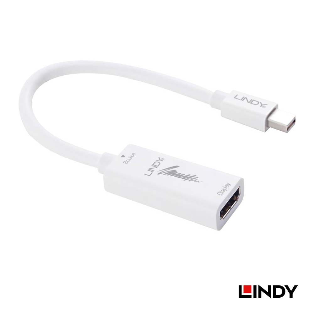 LINDY 林帝 41014 - MINI DISPLAYPORT公 轉 HDMI母 轉換器 大洋國際電子