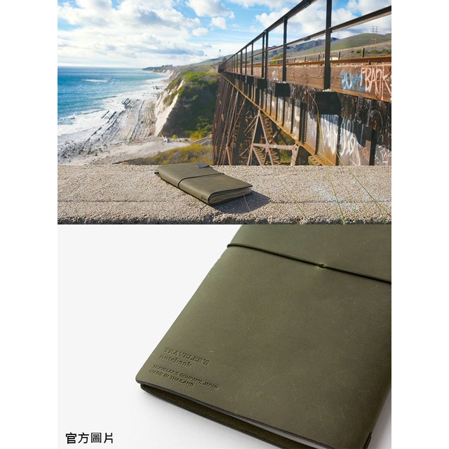 TN Traveler's notebook midori 旅人手帳 黃銅筆 橄欖綠 綠色 絕版 限定 筆記本 TRC