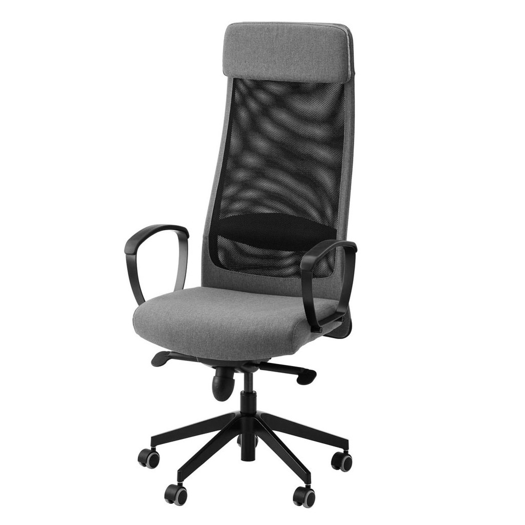 北歐工業LOFT風格IKEA宜家MARKUS辦公椅扶手椅旋轉椅電腦椅工作椅/淺灰/二手八成新/原$5790特$3580
