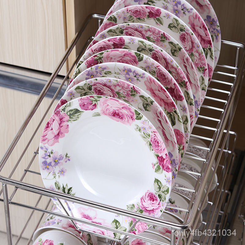 【致遠愛家小屋】高櫃拉籃SUS304不銹鋼雙層調味廚房櫥櫃碗籃阻尼小抽屜式淺櫃碗架