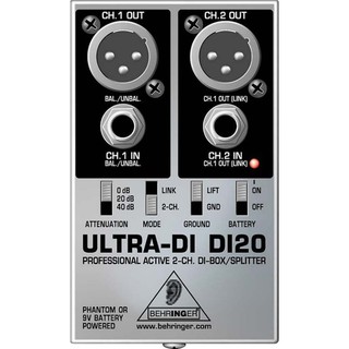【六絃樂器】全新 Behringer ULTRA-DI DI20 耳朵牌主動式平衡訊號轉換器 / 現貨特價