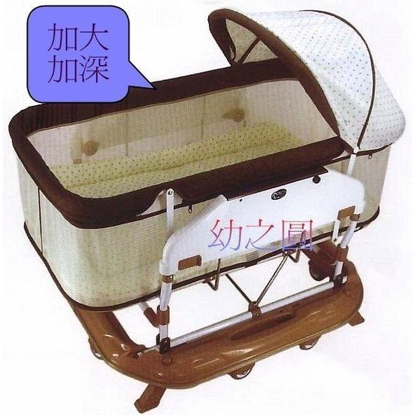 幼之圓* ysf-699 台灣製- 加大加深手動/電動搖床- 專利超安靜