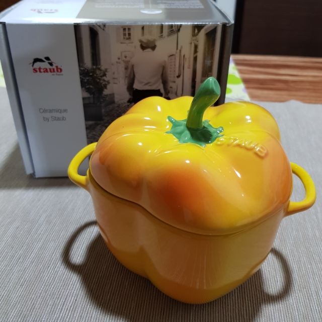 staub 彩椒造型陶缽 (12cm/ 黃) 含運