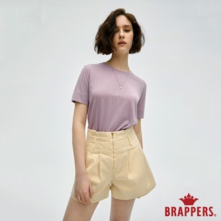 BRAPPERS 女款 簡約素雅圓領T恤-紫